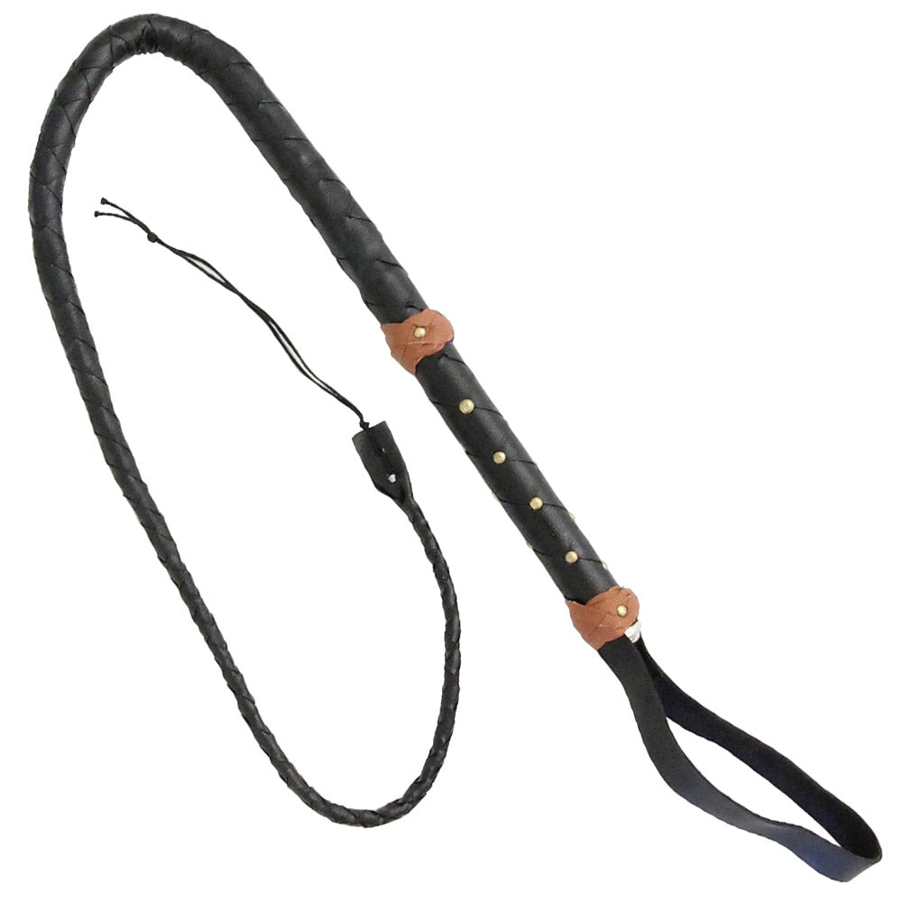 Old West Buckaroo Leather Bullwhip