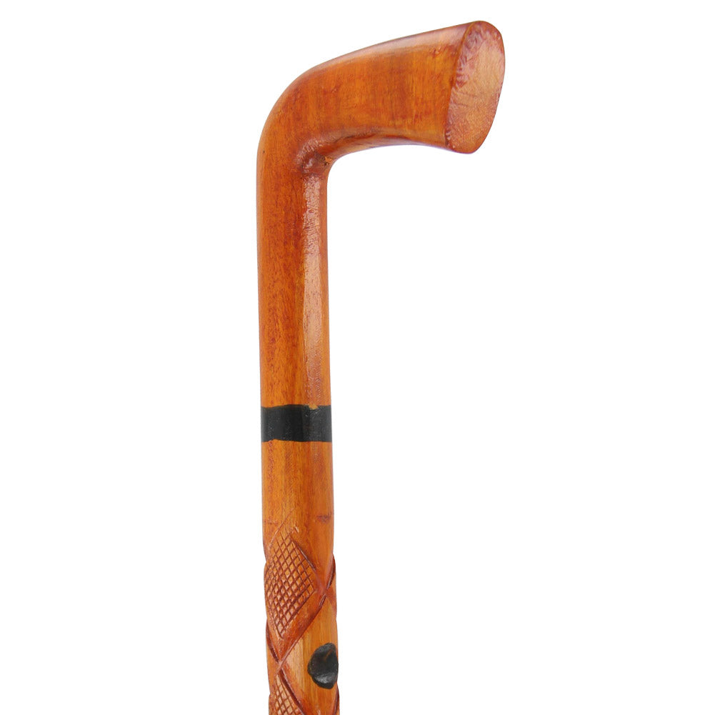 Lively Promenade Wooden Handcrafted Walking Cane