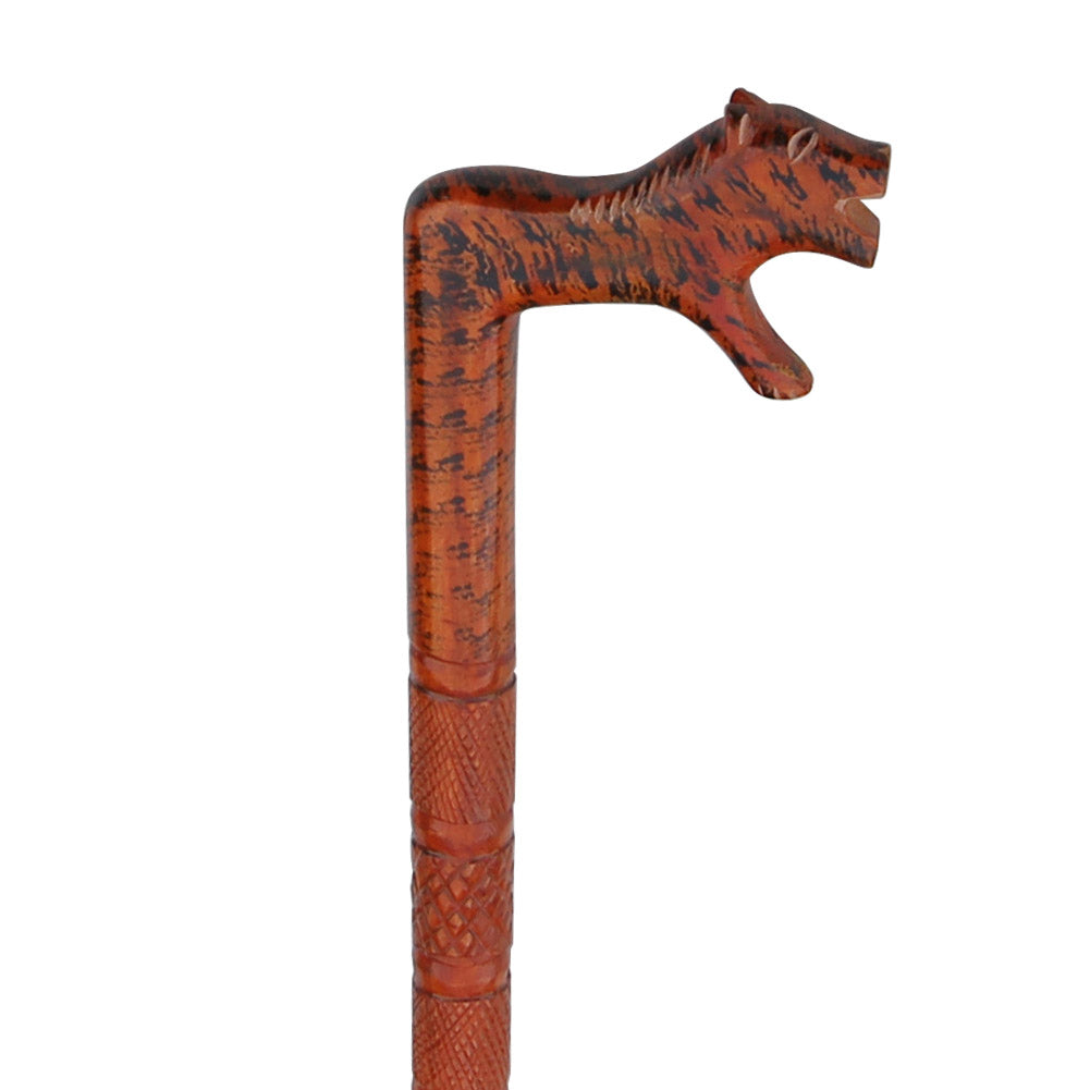 Handcrafted Wild Boar Wooden Walking Cane