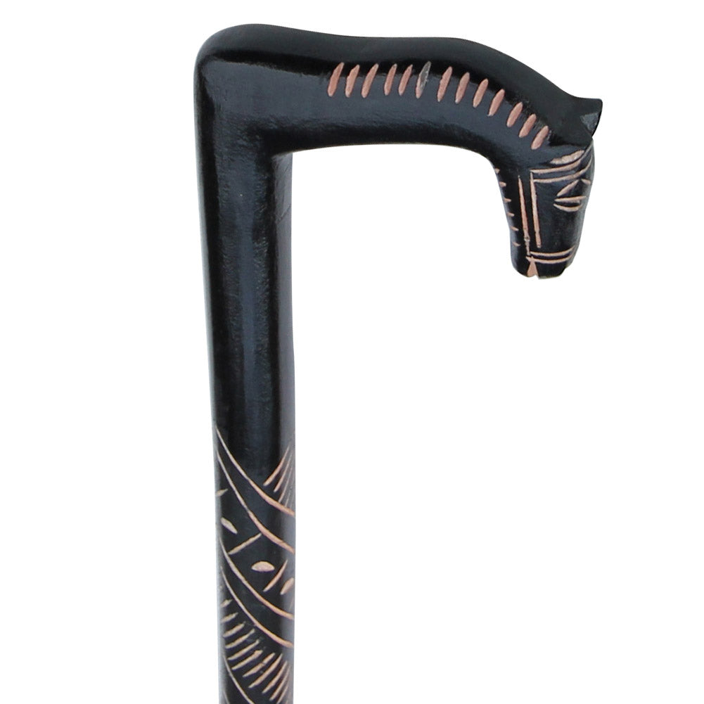 Handcrafted Eucalyptus Friesian Stud Walking Cane