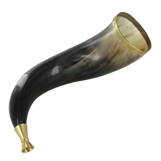 Cow Horn with Brass Rim Trumpet