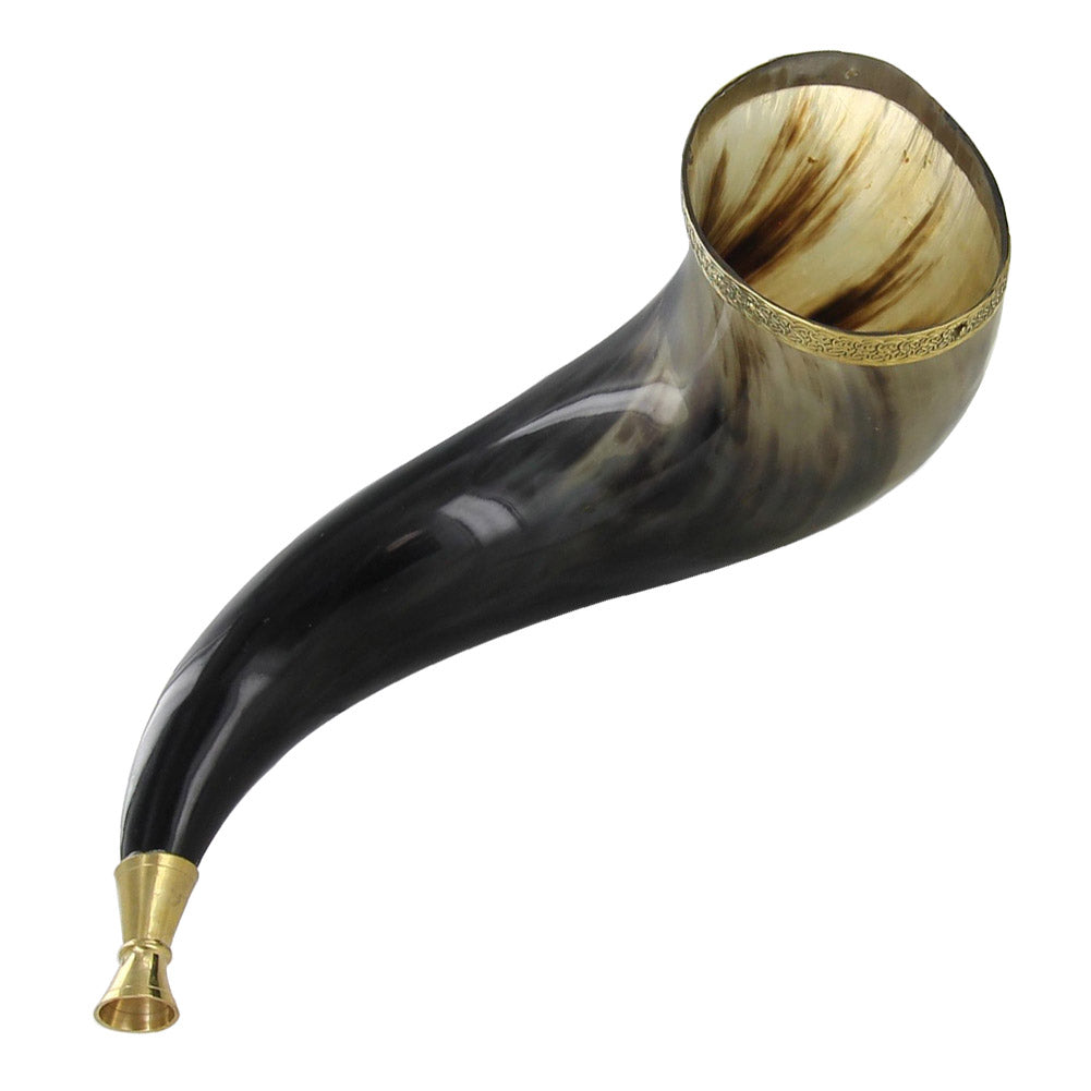 Cow Horn with Brass Rim Trumpet