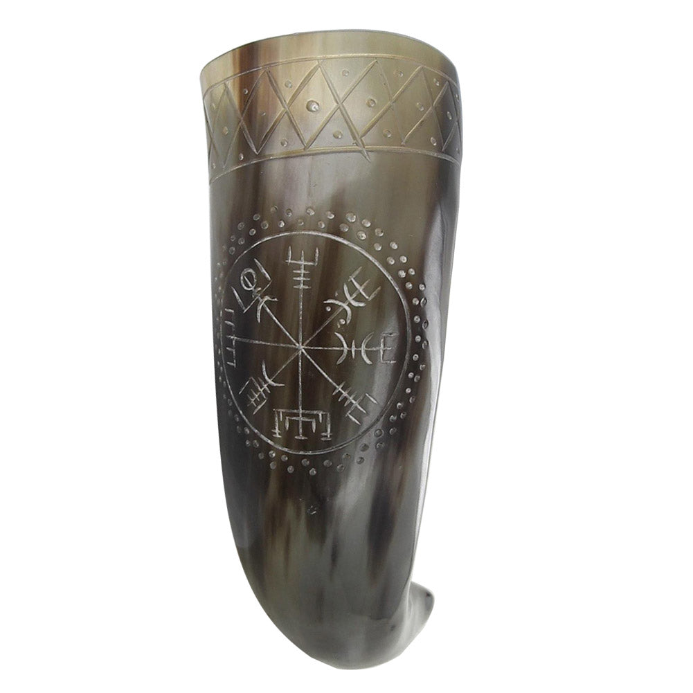 Drinking Horn With Vegvisir Desgin