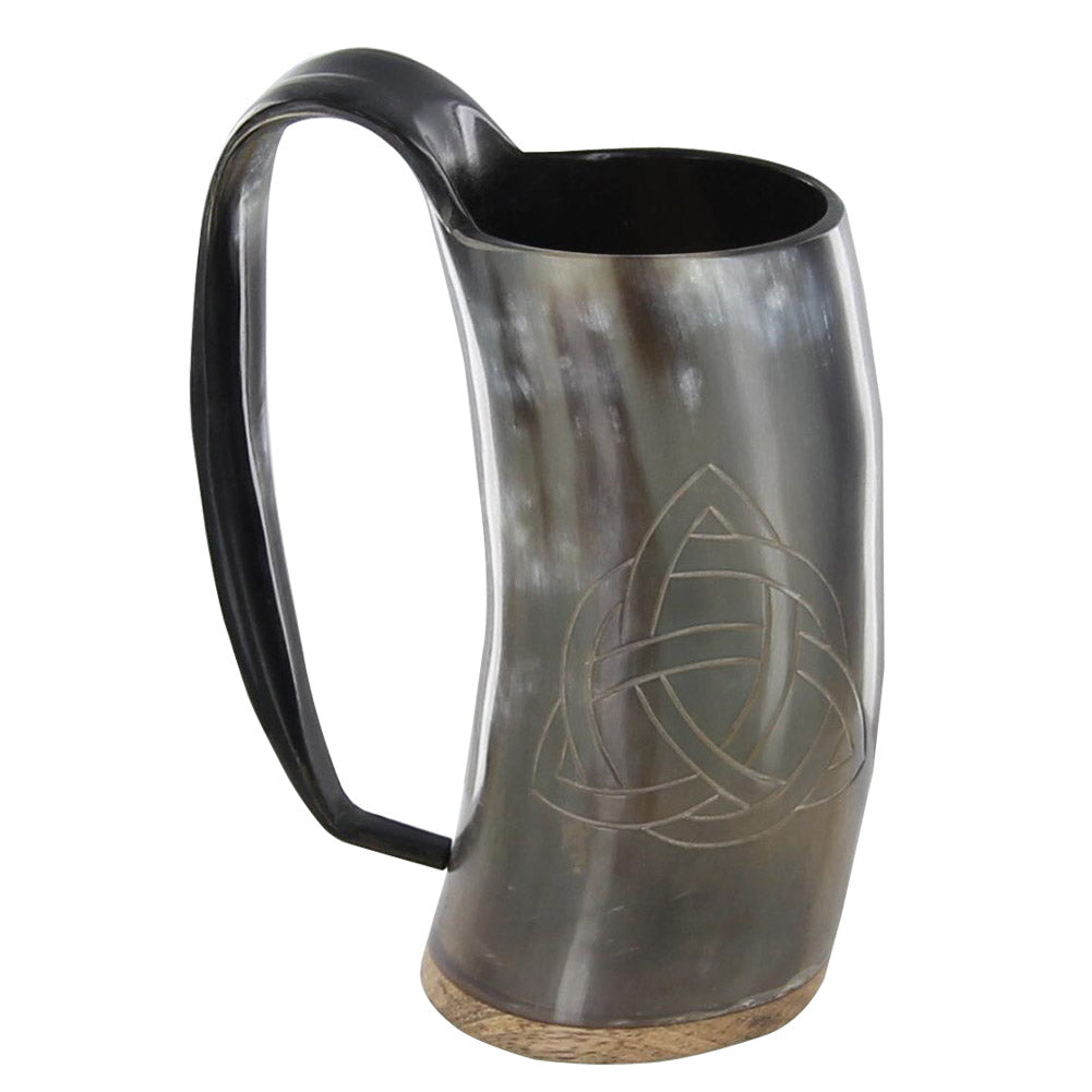 Horn Tankard With Valknut Design