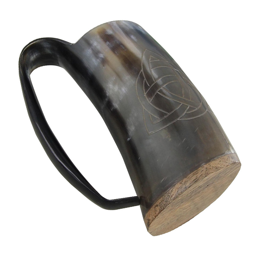 Horn Tankard With Valknut Design