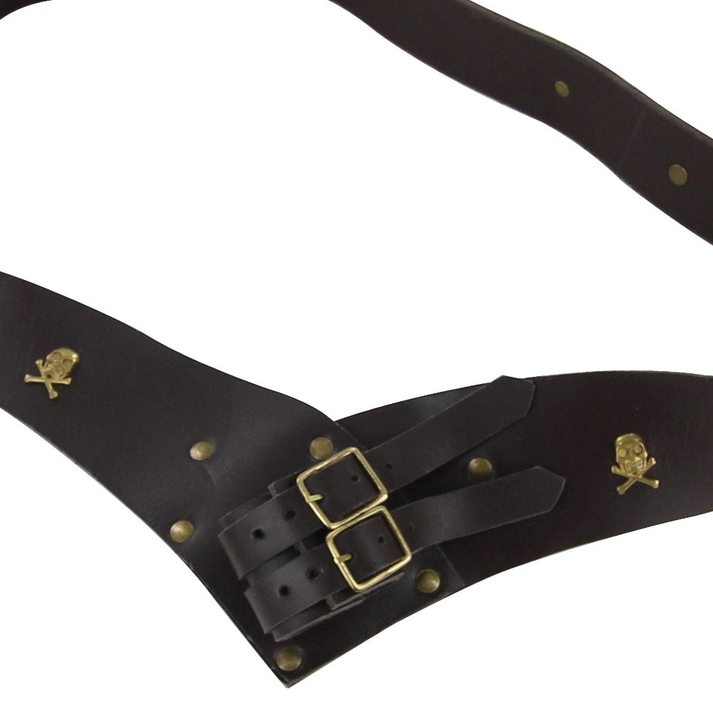 Leather Medieval Sword Frog Pirate Cutlass Belt Hanger