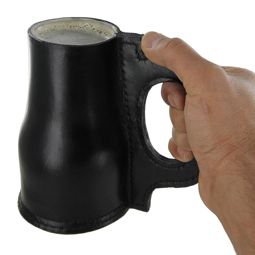 Handmade Leather Pale Ale Jacks Tankard