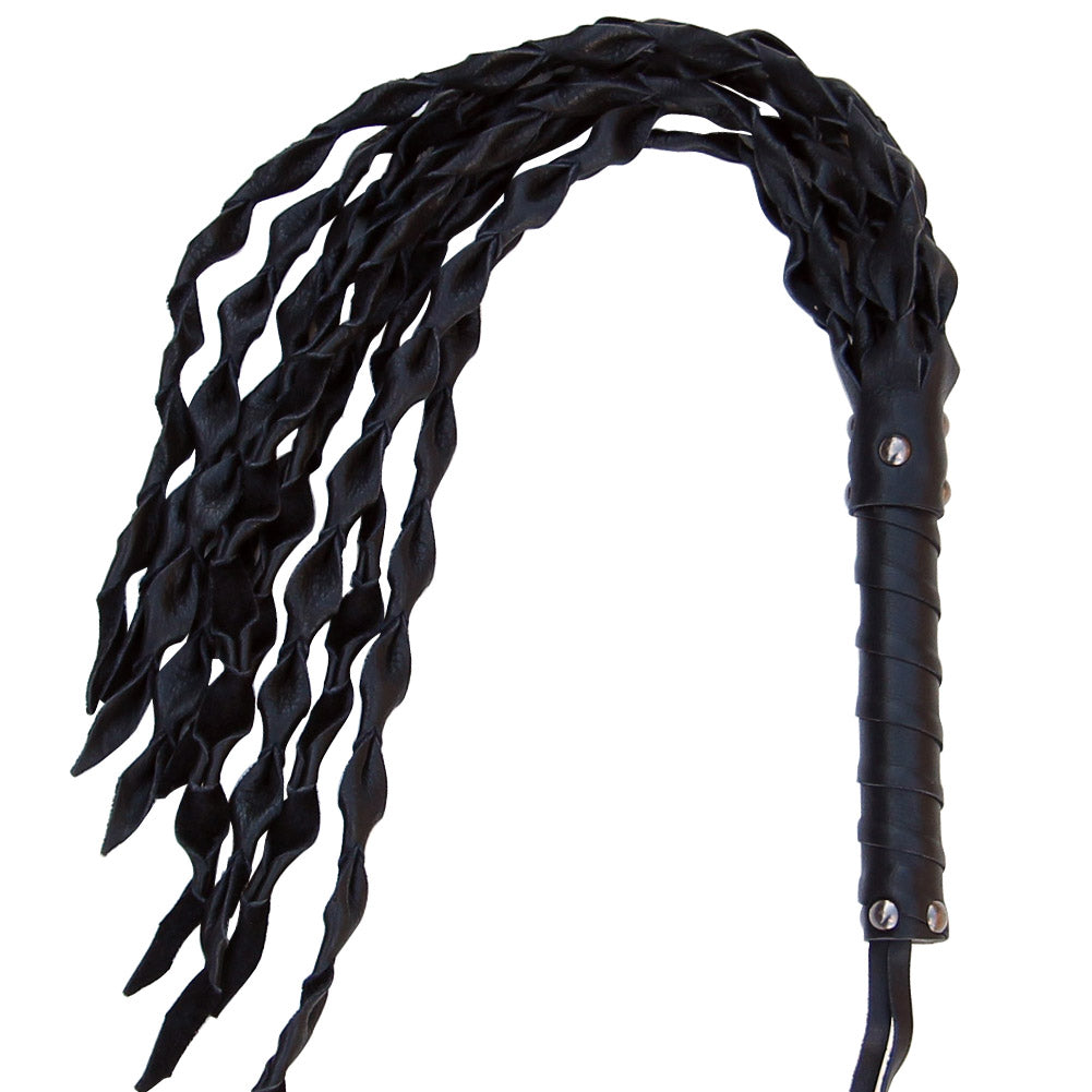 When the Lights Go Out Leather Flogger