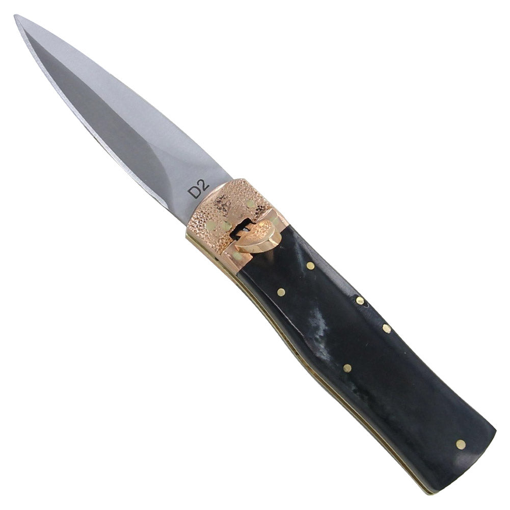 Darkest Of Nights D2 Steel Switchblade Auto Lever Knife