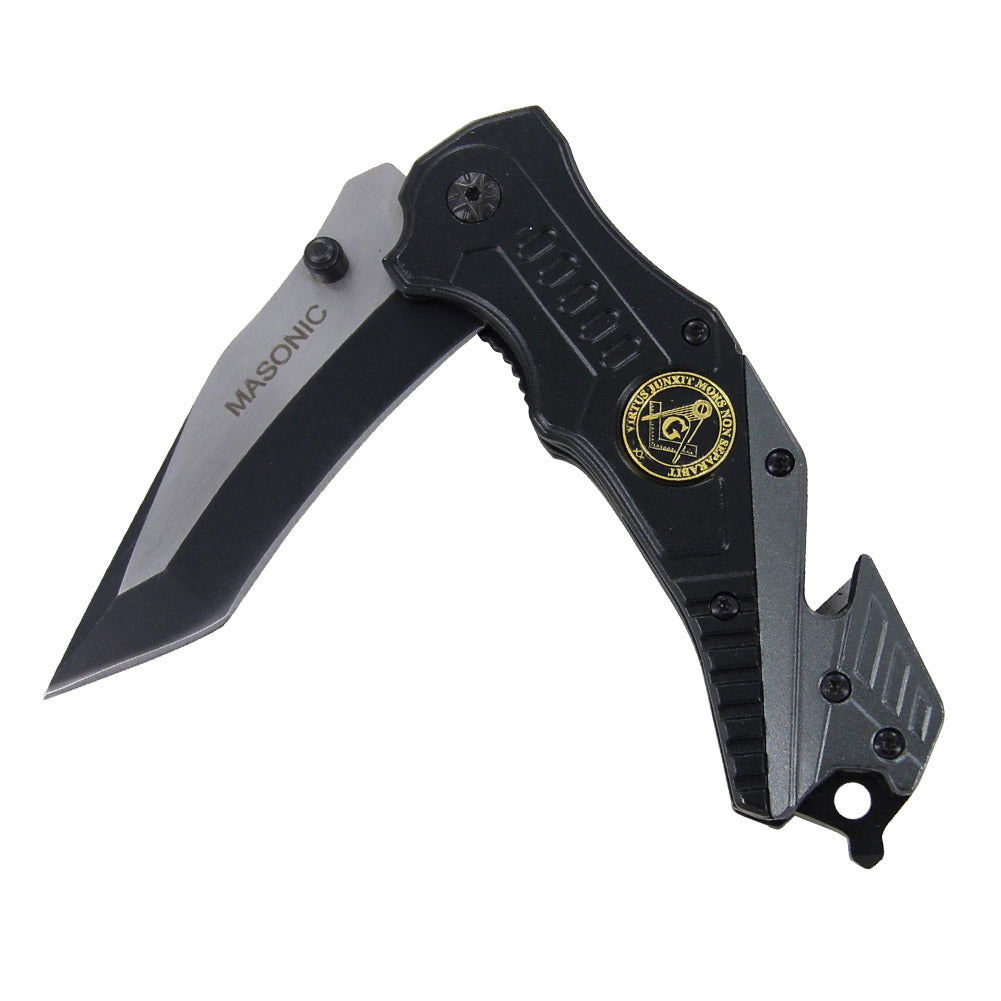 Masonic Two-Tone Spring Assisted Knife