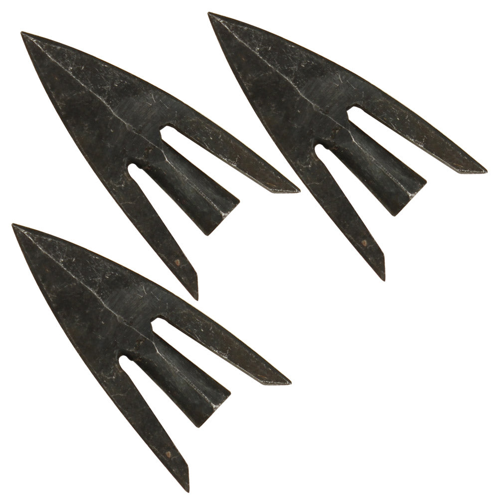 Medieval Archers Companion Iron Broadtail Arrowhead Set