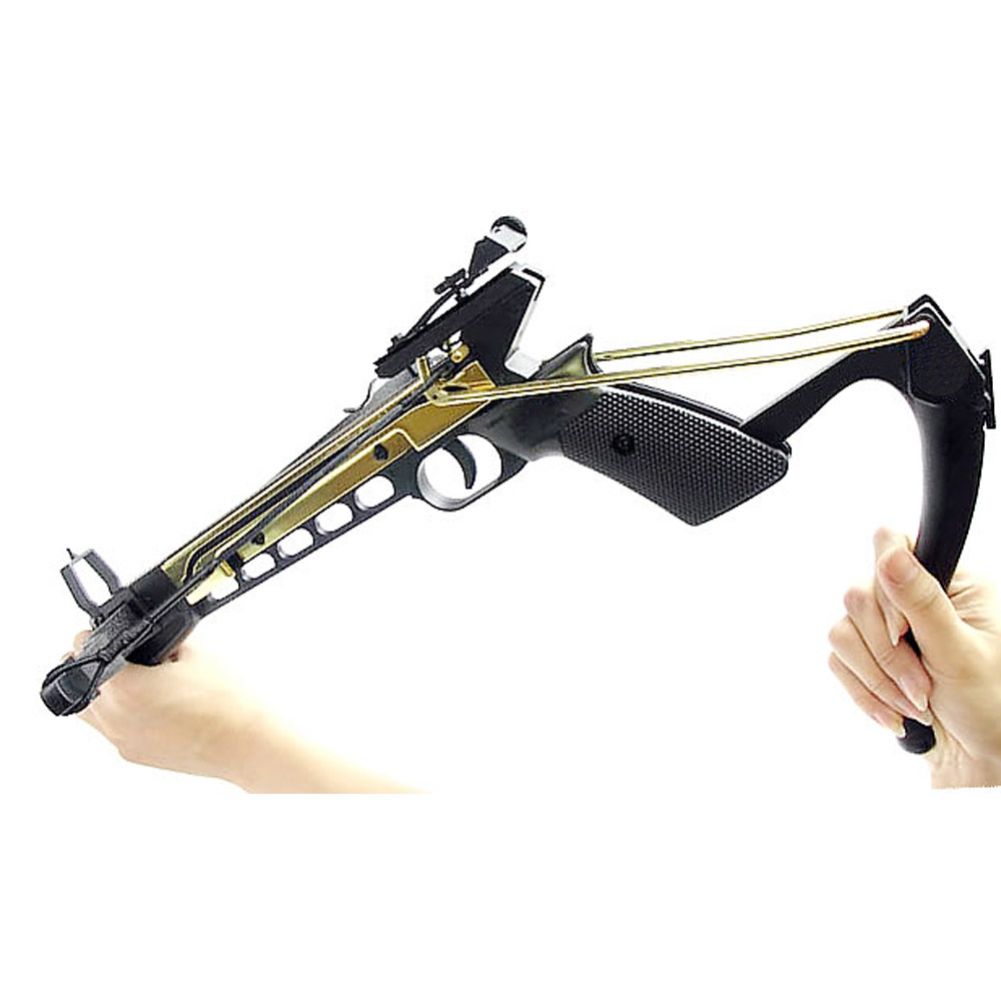 Crossbow 80lbs Aluminum Self Cocking Archery Pistol