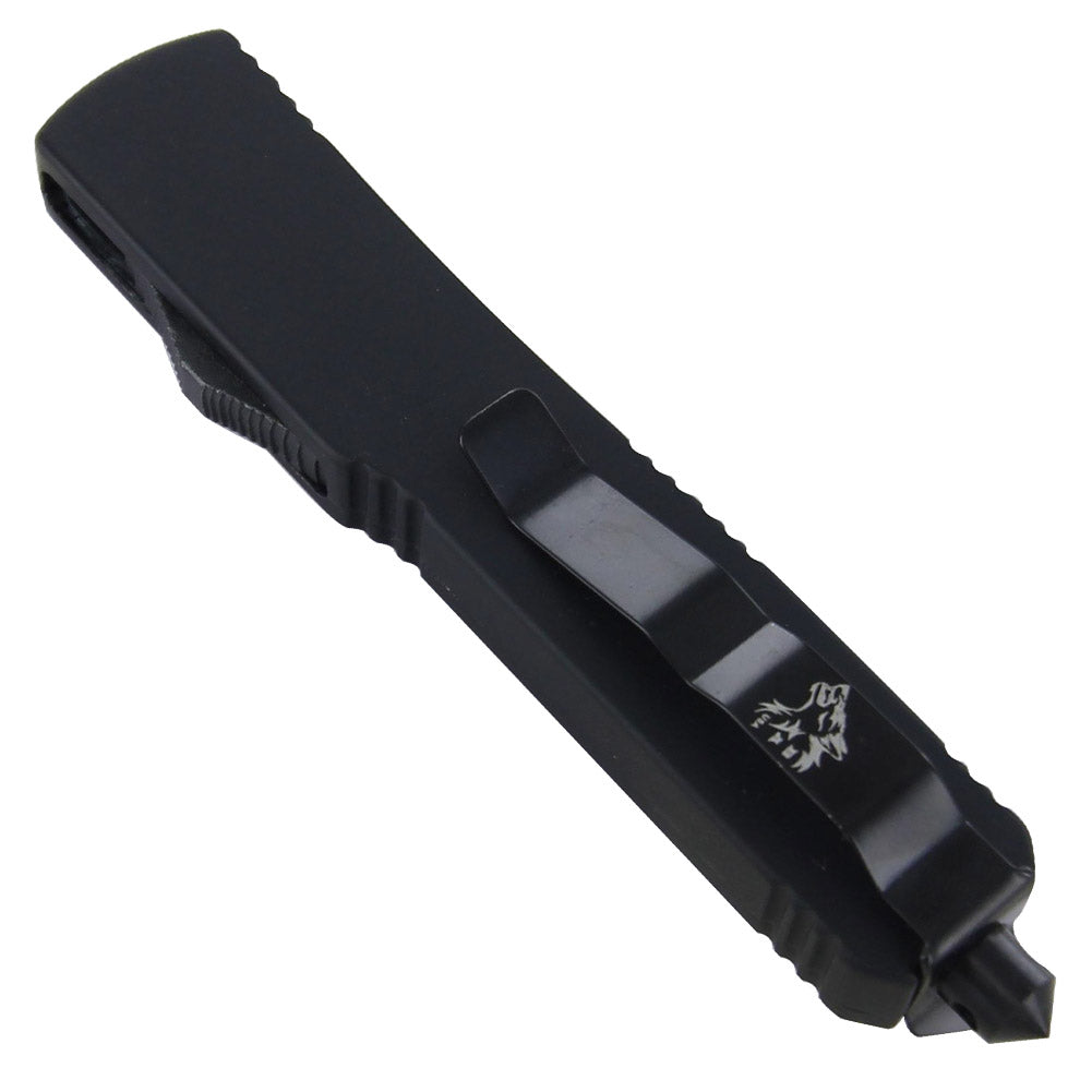 Automatic Double Serrated Edge Combat OTF Knife