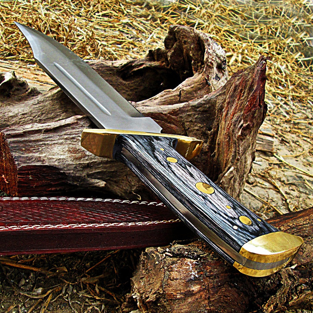 Outer Ridge Full Tang Bowie Hunting Knife