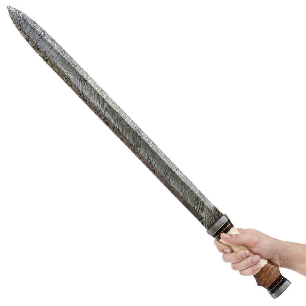 Roman Infantry Army Spatha Damascus Steel Sword