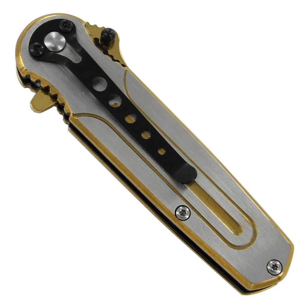 Spring Assist Gold Mine Hunt For Life Knife