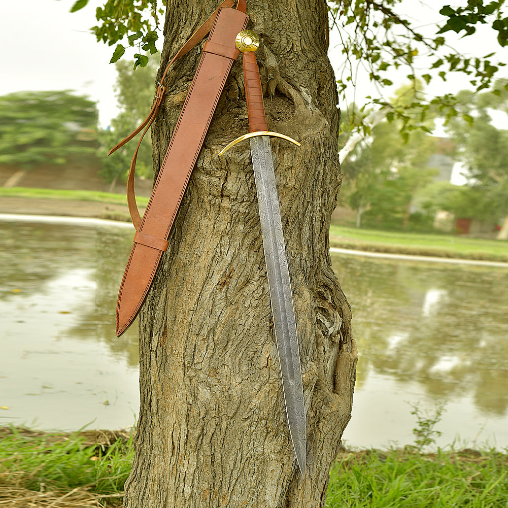 Damascus Blood Frenzy Functional Viking Sword