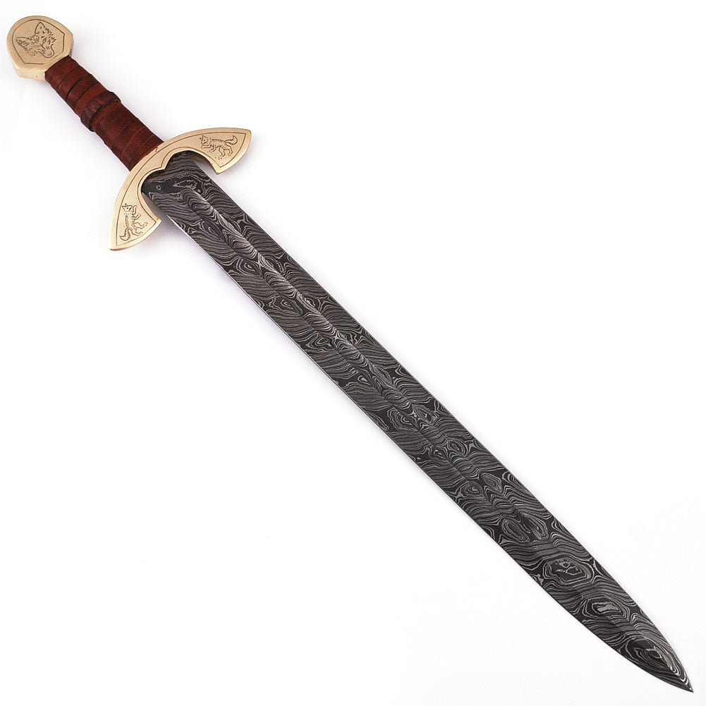 UlfSune Fang of the Beast Damascus Steel Viking Sword