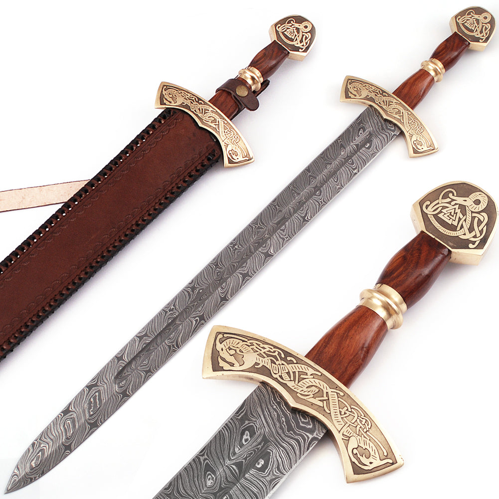 Warriors Call Damascus Steel Carolingian Viking Sword