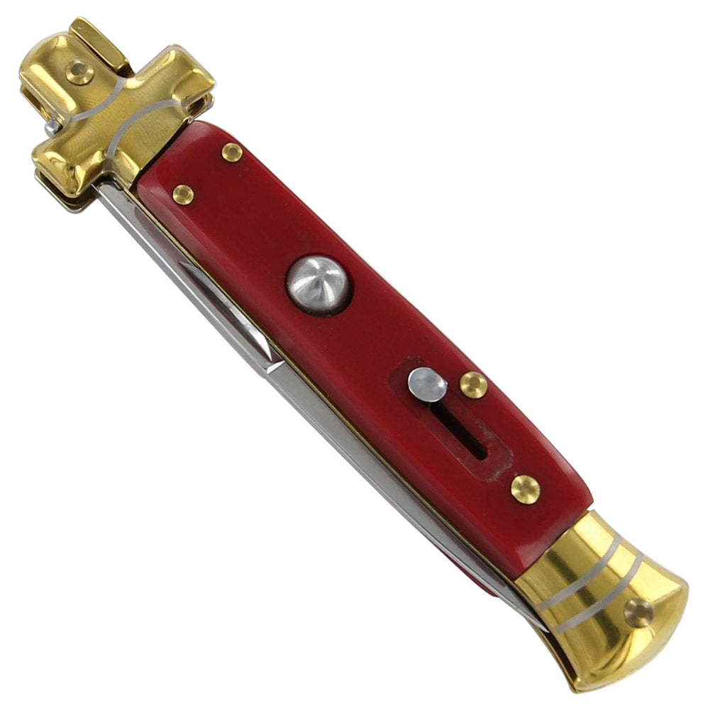 Automatic Sentinel Red Stiletto Knife