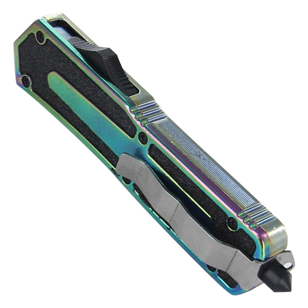 Automatic Rainbow Siege Dual Action OTF Knife