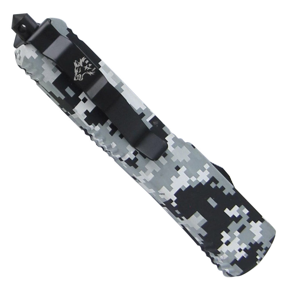 Ice Cold  Artic Digital Camo Dual Action Automatic OTF Knife