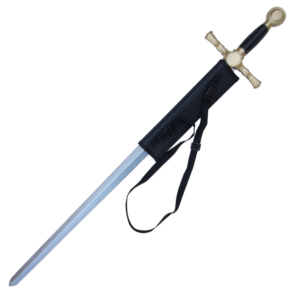 Traditional Masonic Tiler Foam Sword FREE Case Combo