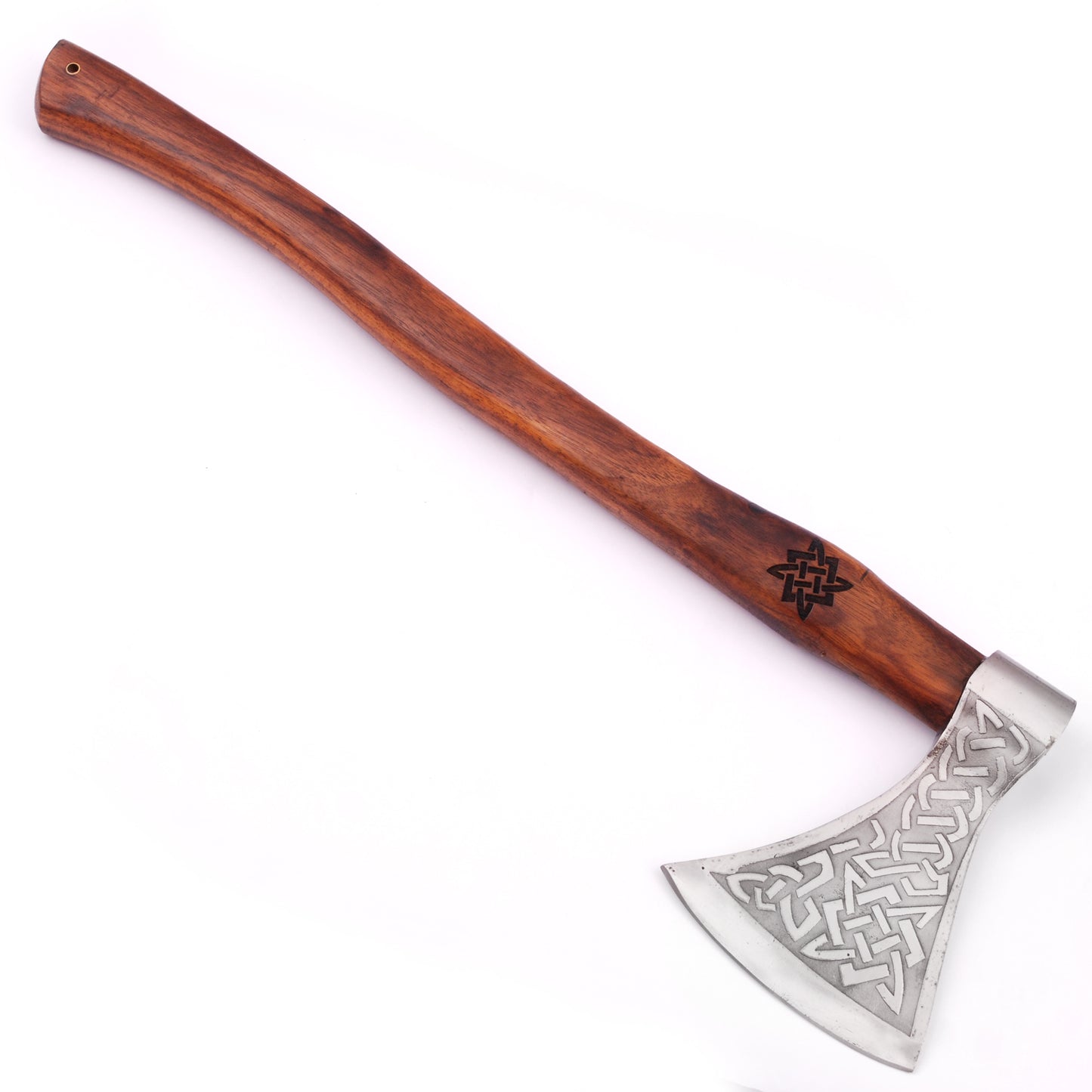 Herleifr Traditional Medieval Viking Battle Axe Engraved Handle