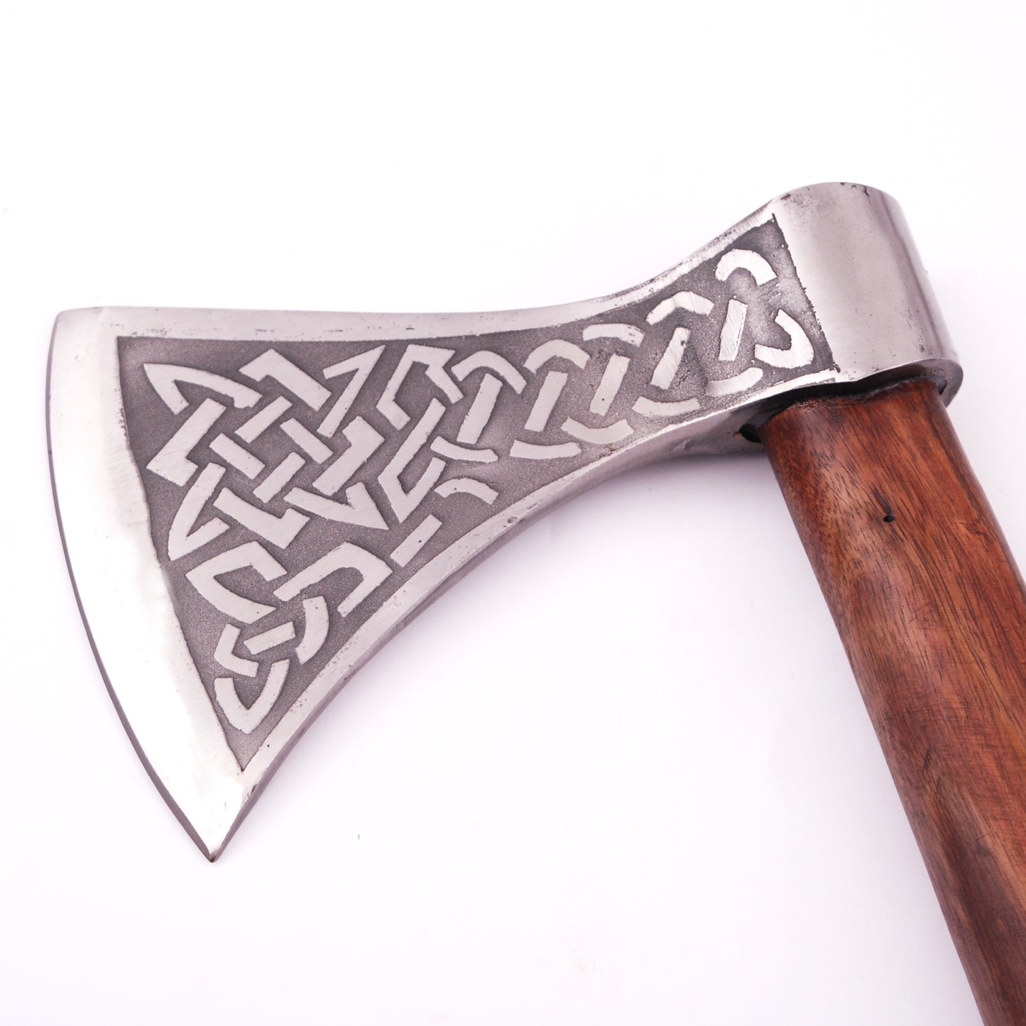 Herleifr Traditional Medieval Viking Battle Axe Engraved Handle