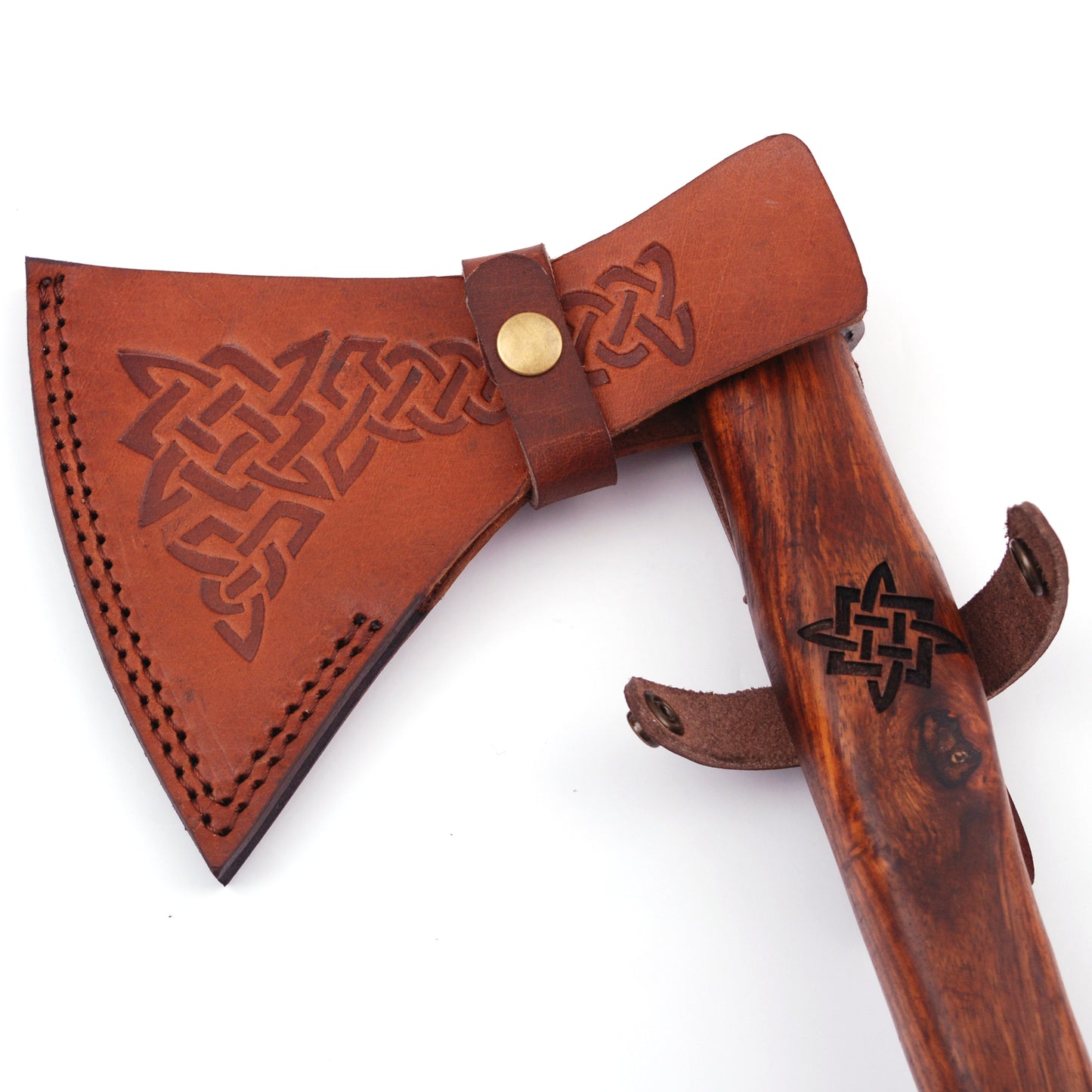 Herleifr Traditional Medieval Viking Battle Axe Engraved Handle