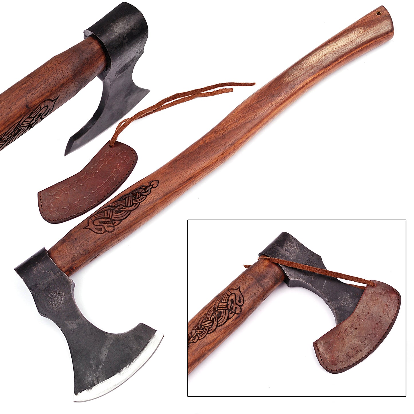 Viking Age Scandinavian Skeggøx Battle Axe | Engraved Handle |