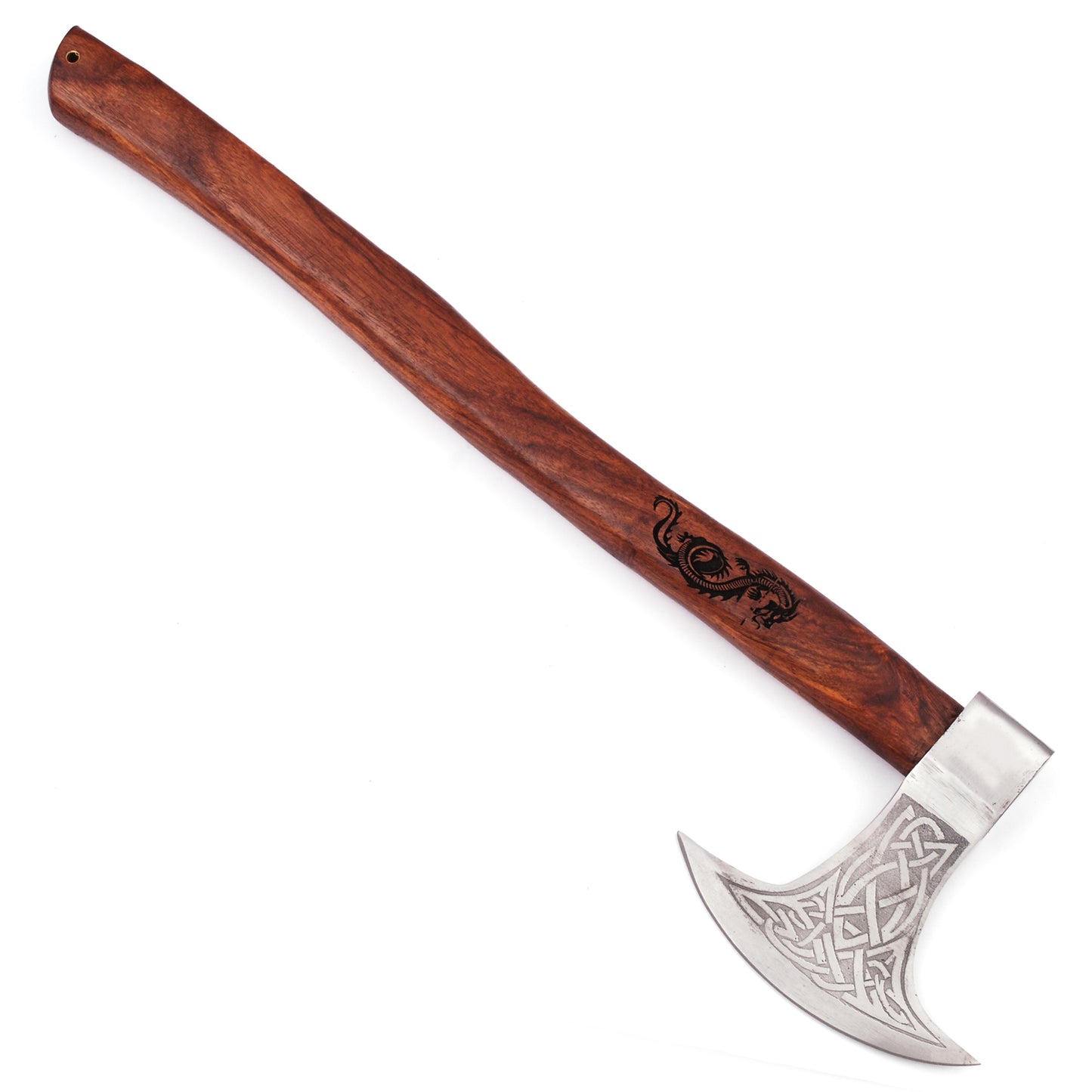 Viking Dragon Slayer Norse Dane Battle Axe | Engraved Handle |