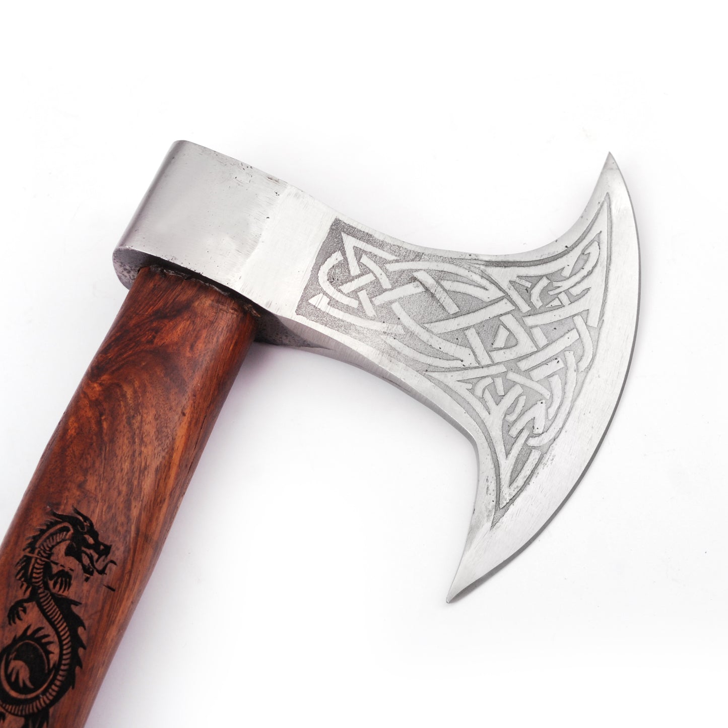 Viking Dragon Slayer Norse Dane Battle Axe | Engraved Handle |