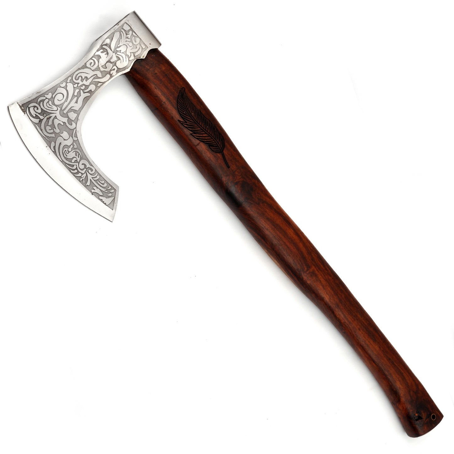 Ancient Traditions Medieval Viking Bearded Battle Axe | Feather |