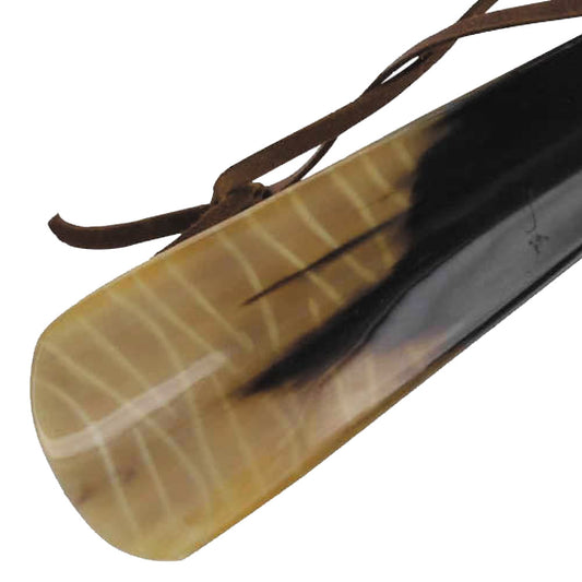 Wild Tribal Engraved Natural Horn Shoe Horn