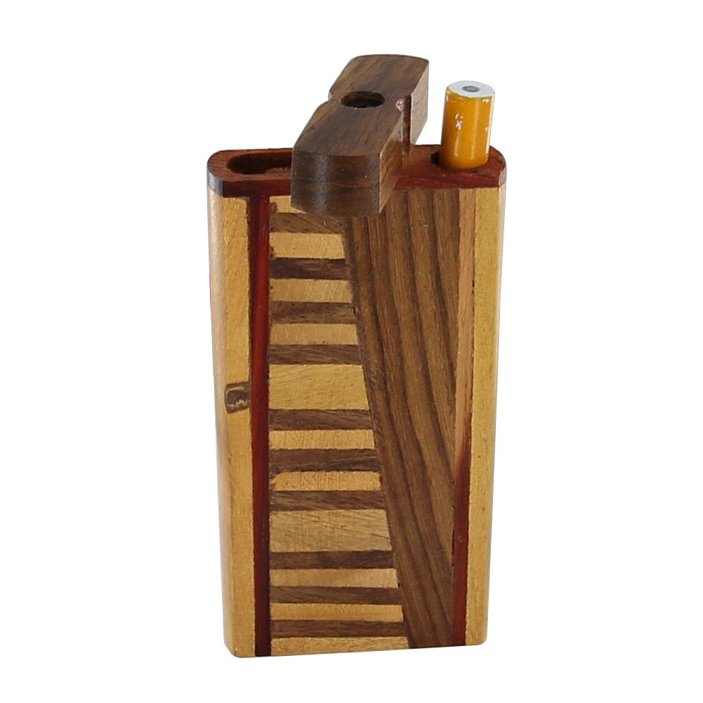 Wooden Tobacco Himba Tribal Cigarette Case Dugout