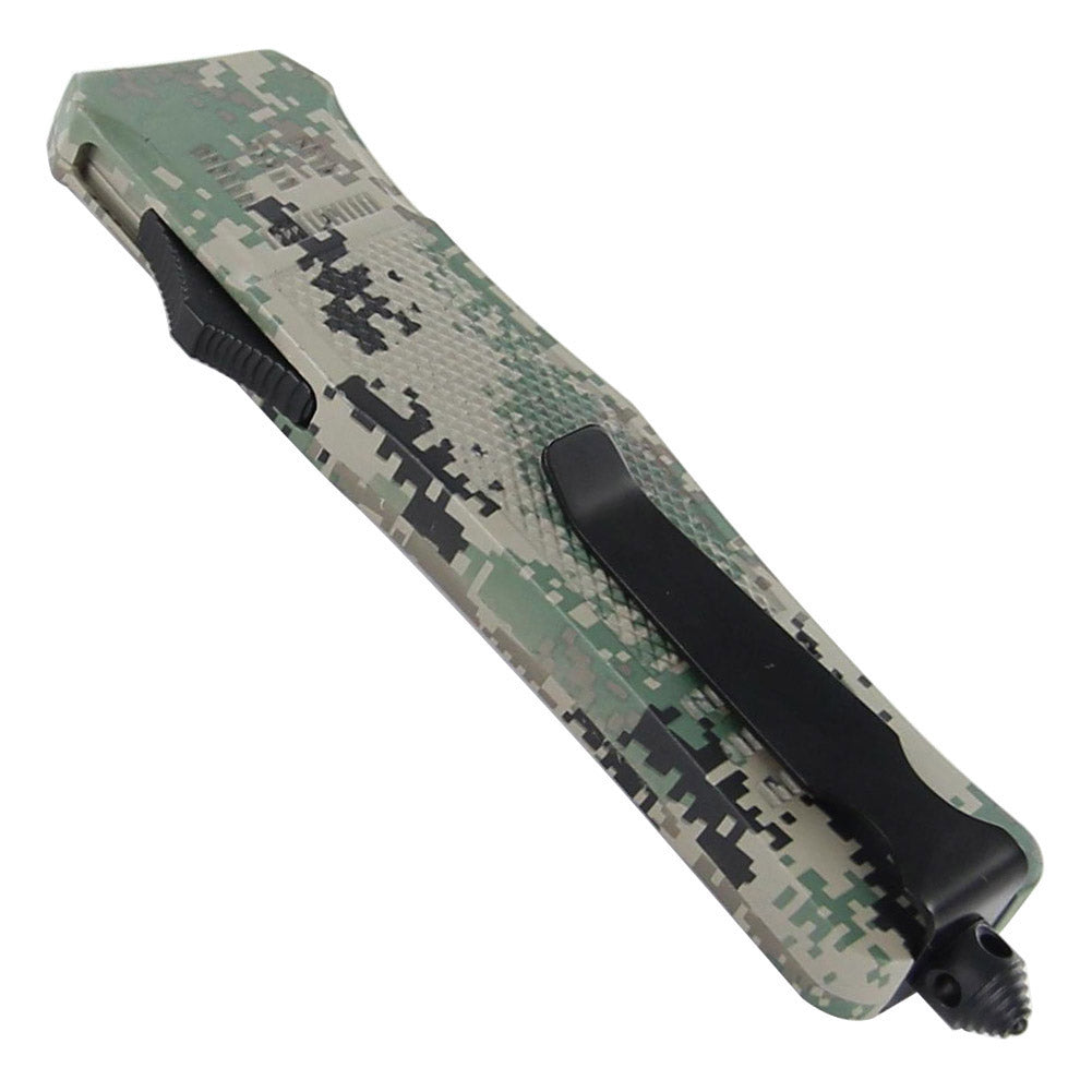 Woodland Camo Automatic BA Knife Gift Set